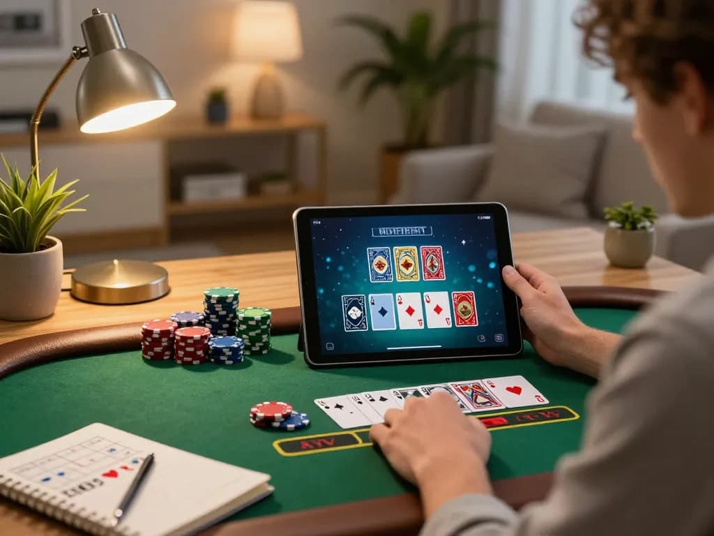 Experience exciting online gaming with vip99win on a tablet, capturing the thrill of blackjack at home.