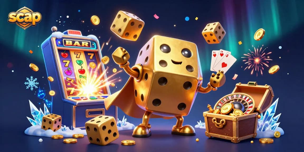 Engage with scap's thrilling gaming experience featuring colorful jackpot scenes in a dynamic casino atmosphere.