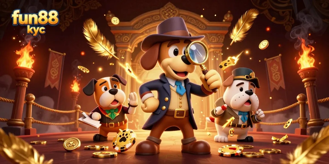 Chơi fun88 kyc với thám tử và bạn đồng hành, tìm kiếm kho báu vàng trong không gian sôi động.