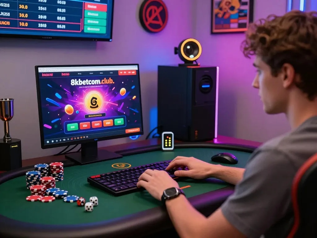 Interactive online betting scene of https://8kbetcom.club/ showcasing vibrant gaming interface.