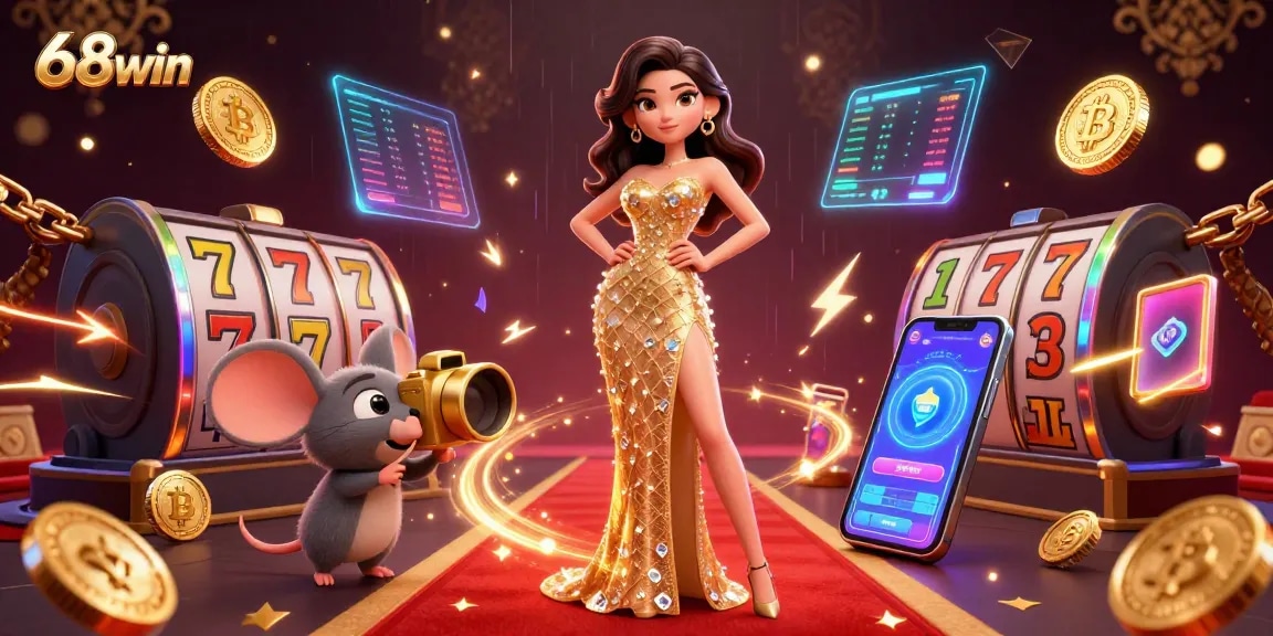 Experience the winning excitement at 68win with a glamorous gaming atmosphere focused on slots and crypto.