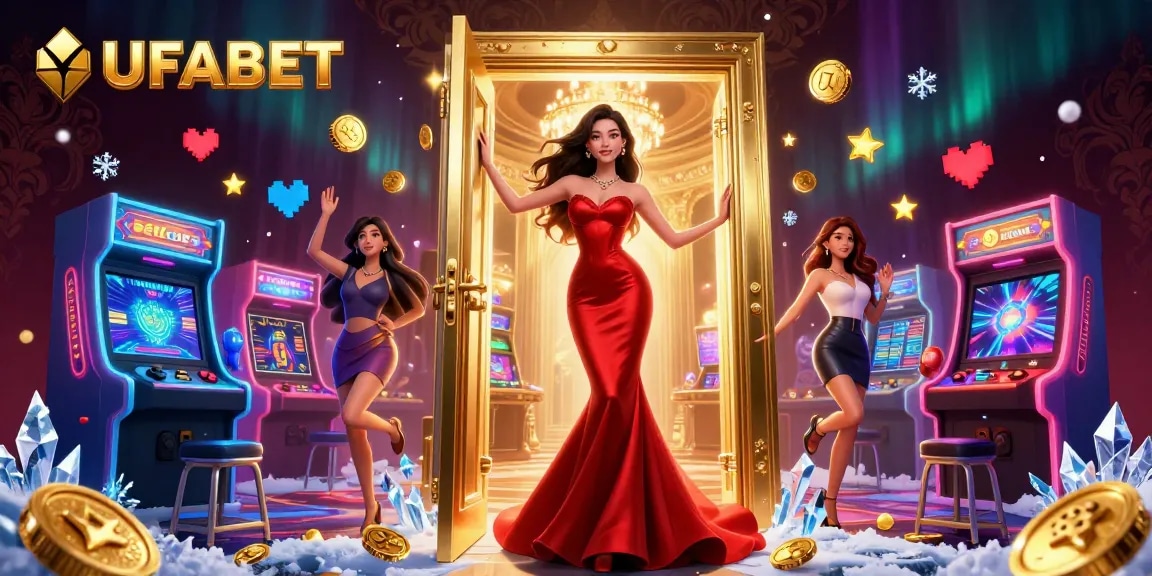 UFABET offers thrilling gaming experiences with vibrant 3D casino illustrations showcasing augmented gaming elements.
