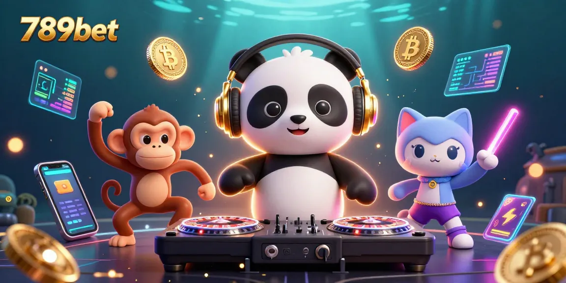 Experience the excitement of 789bet with a vibrant scene of characters enjoying gaming.