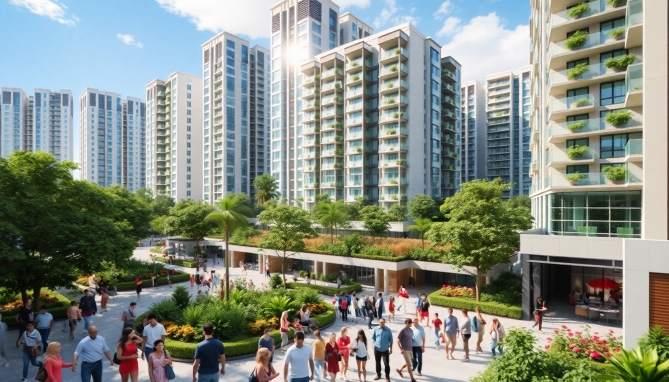 View the vibrant community at tampines st 95 ec showcasing modern architecture and lush landscapes.