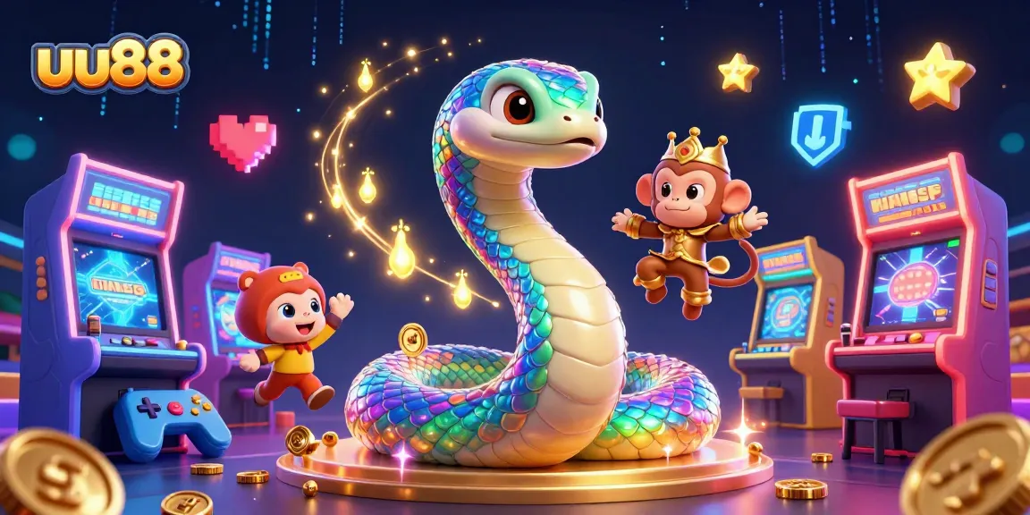 uu88 enhances gaming excitement with a vibrant casino illustration featuring lively characters and nostalgic gaming elements.