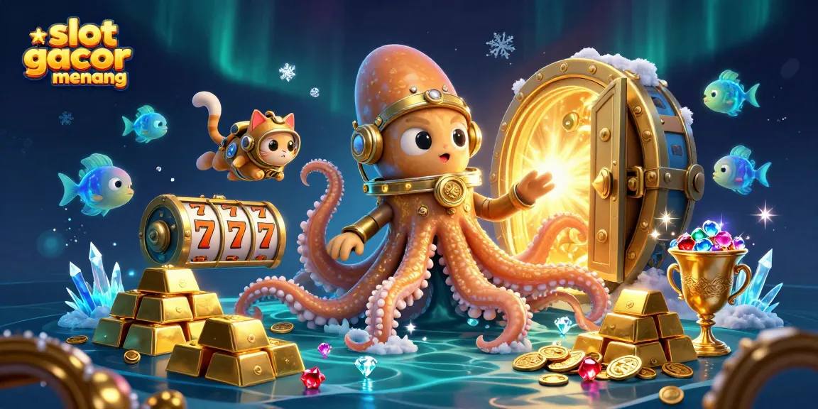 Experience the thrill of slot gacor gampang menang with this vibrant 3D casino scene.