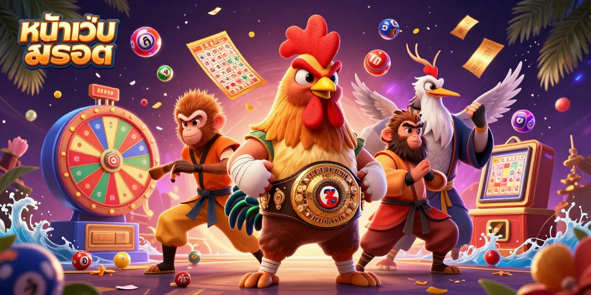 Experience the excitement of หน้าเว็บสล็อต with dynamic lottery visuals and spirited characters in action.