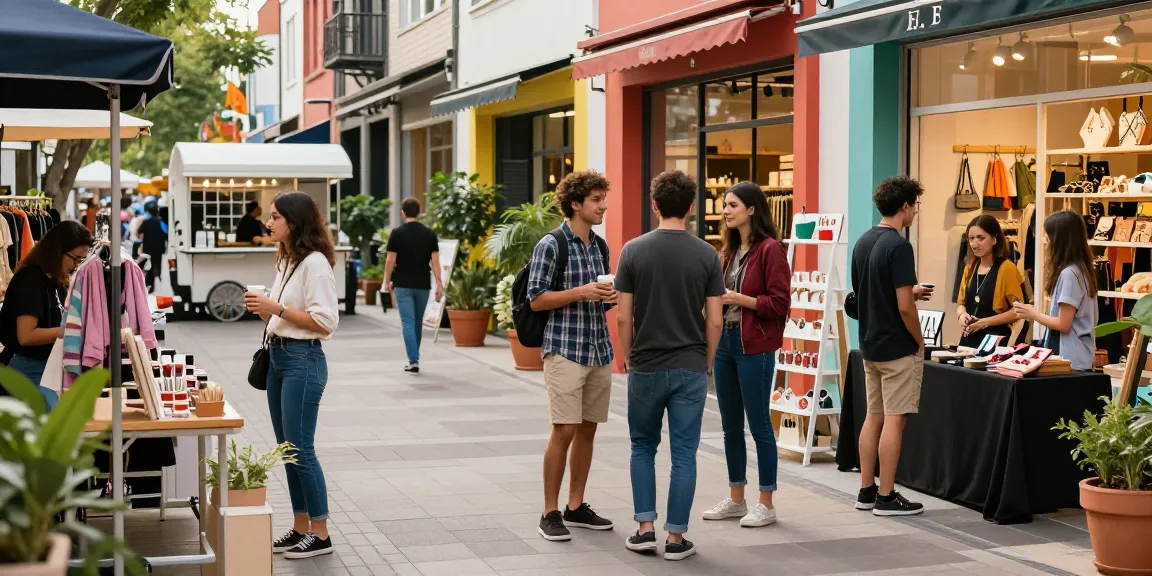 Engaging urban shopping scene highlighting diverse friends exploring unique products at https://forumup.org/shop/search.php?ca_id=&addr1=&addr2=&addr3=&schKeyword=.