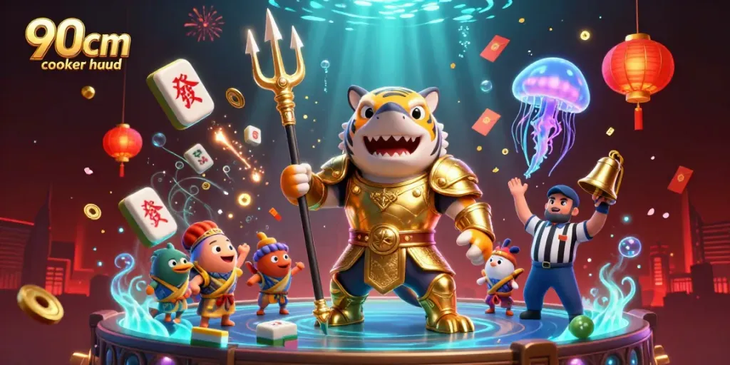 Engage with the 90cm cooker hood action as a tiger shark dominates an underwater gladiator arena.
