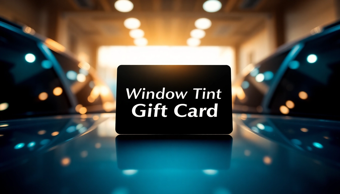 Purchase a window tint gift card designed with elegance and sophistication.