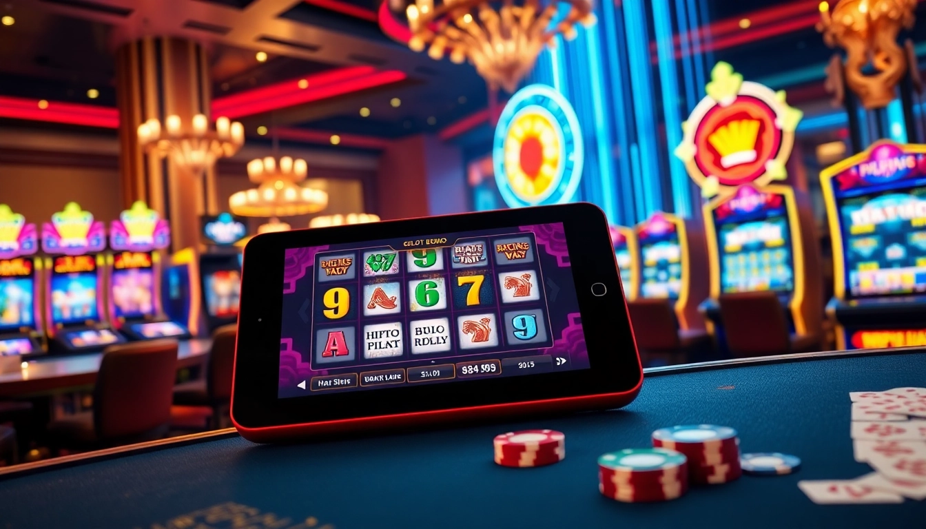 Experience the excitement of pg slot demo games in a luxurious casino setting.