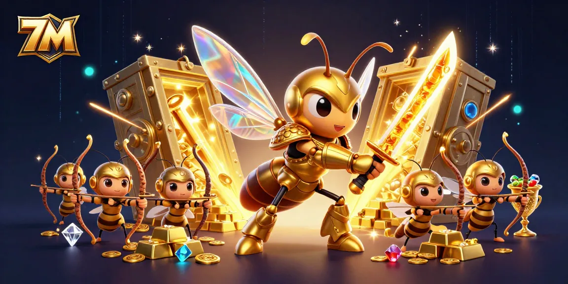 Engage with 7M's vibrant online betting experience featuring dynamic characters and treasures.